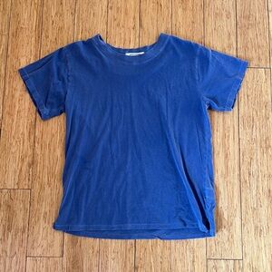 perfectwhitetee lightweight cotton boxy crew neck tee size xs purple